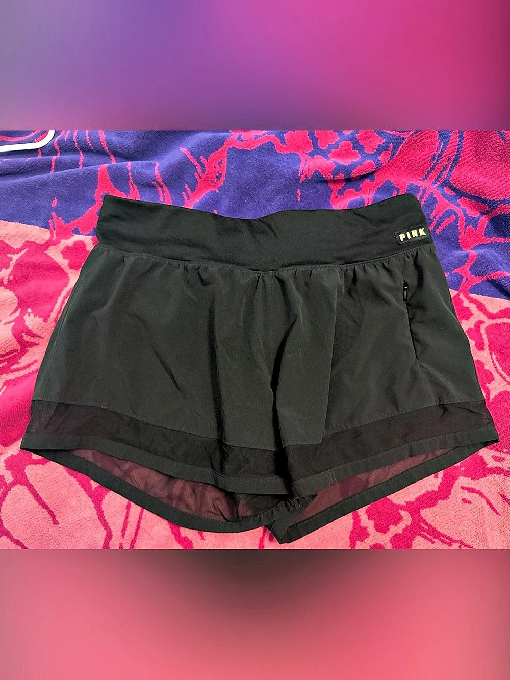 Victoria's Secret PINK Athletic Running Shorts in Black Like New